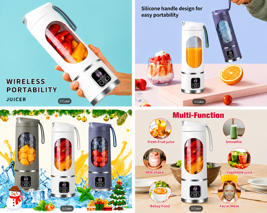 Portable blender bottle